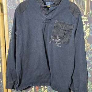 Ralph Lauren POLO by Ralph Lauren CUSTOM FIT long sleeve polo shirt, men's XXL